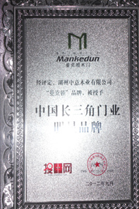 皆喜木门_企业荣誉