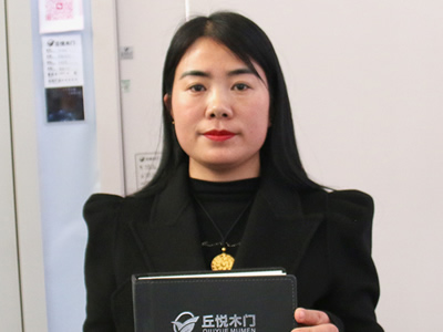 2025临沂门博会，中国木门网采访丘悦木门总经理咸丽真