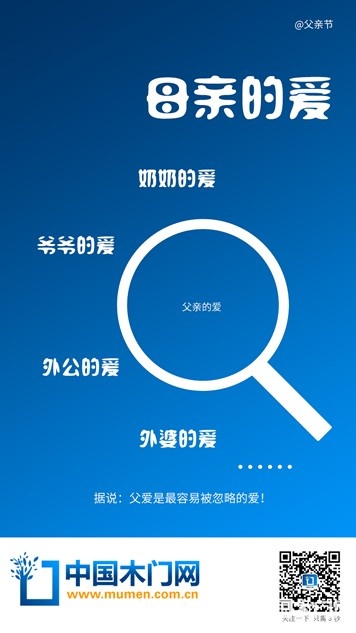 中国木门网父亲节节日图