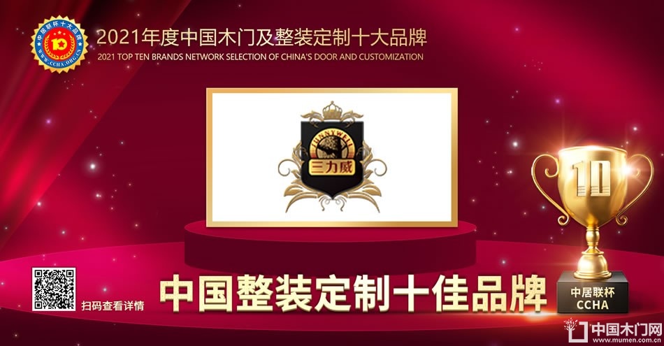 三力威木门|2021年度中国整装定制十佳品牌