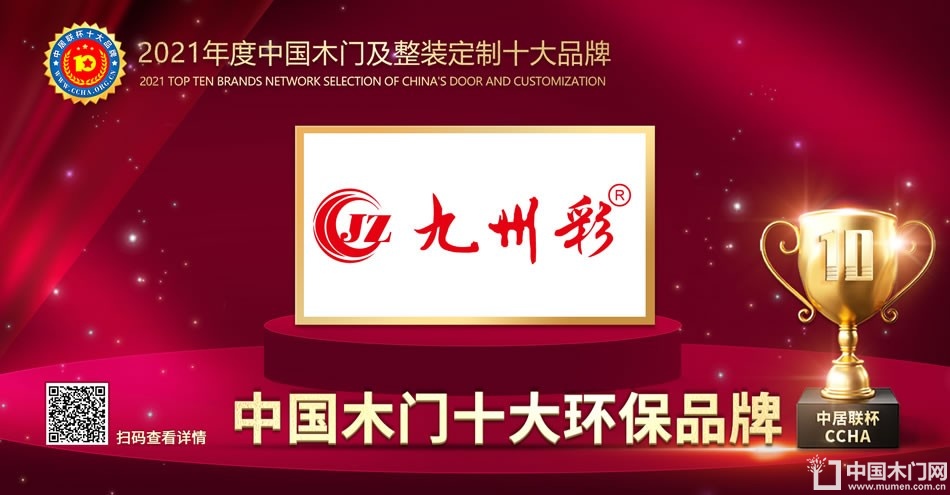 九州彩木门|2021年度中国木门十大环保品牌